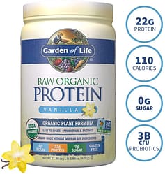 garden of life raw organic protein vanilla powder