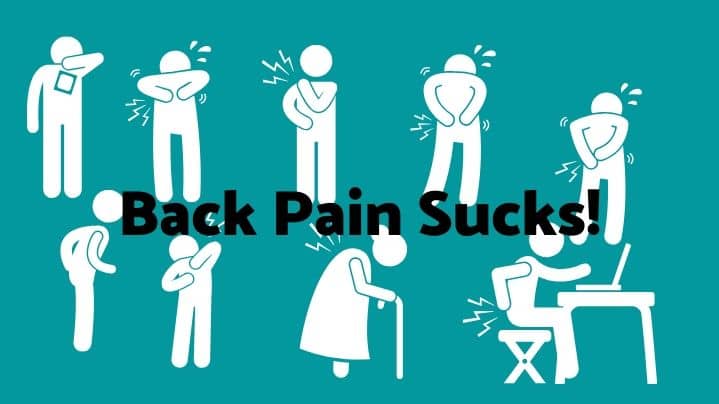 examples of people with back pain icon image