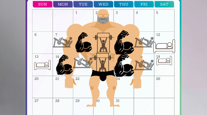 monthly calendar workout schedule 