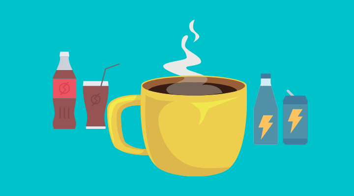 coffee, soda pot, energy drinks, all with caffeine to cause panic attacks